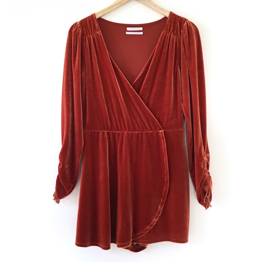 Urban Outfitters Velveteen Romper